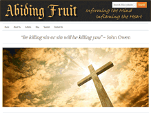 Tablet Screenshot of abidingfruit.com